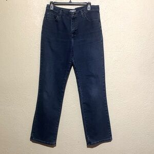 Lee Jeans 12 Med Blue Stretch Straight Relaxed Fit Cotton Blend LOGO